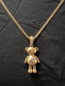 Teddy Bear, 18k Gold Pendant