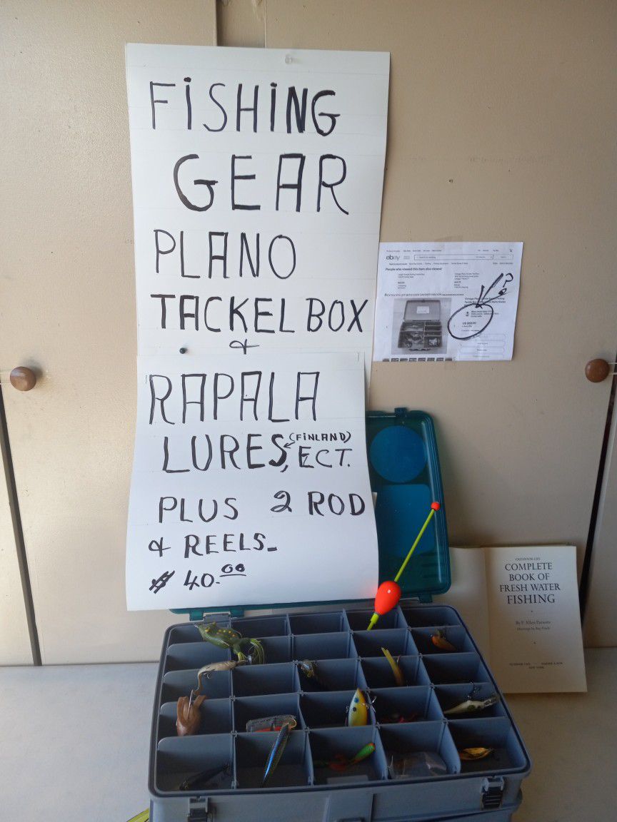 Fishing Gear And Tackle Box
