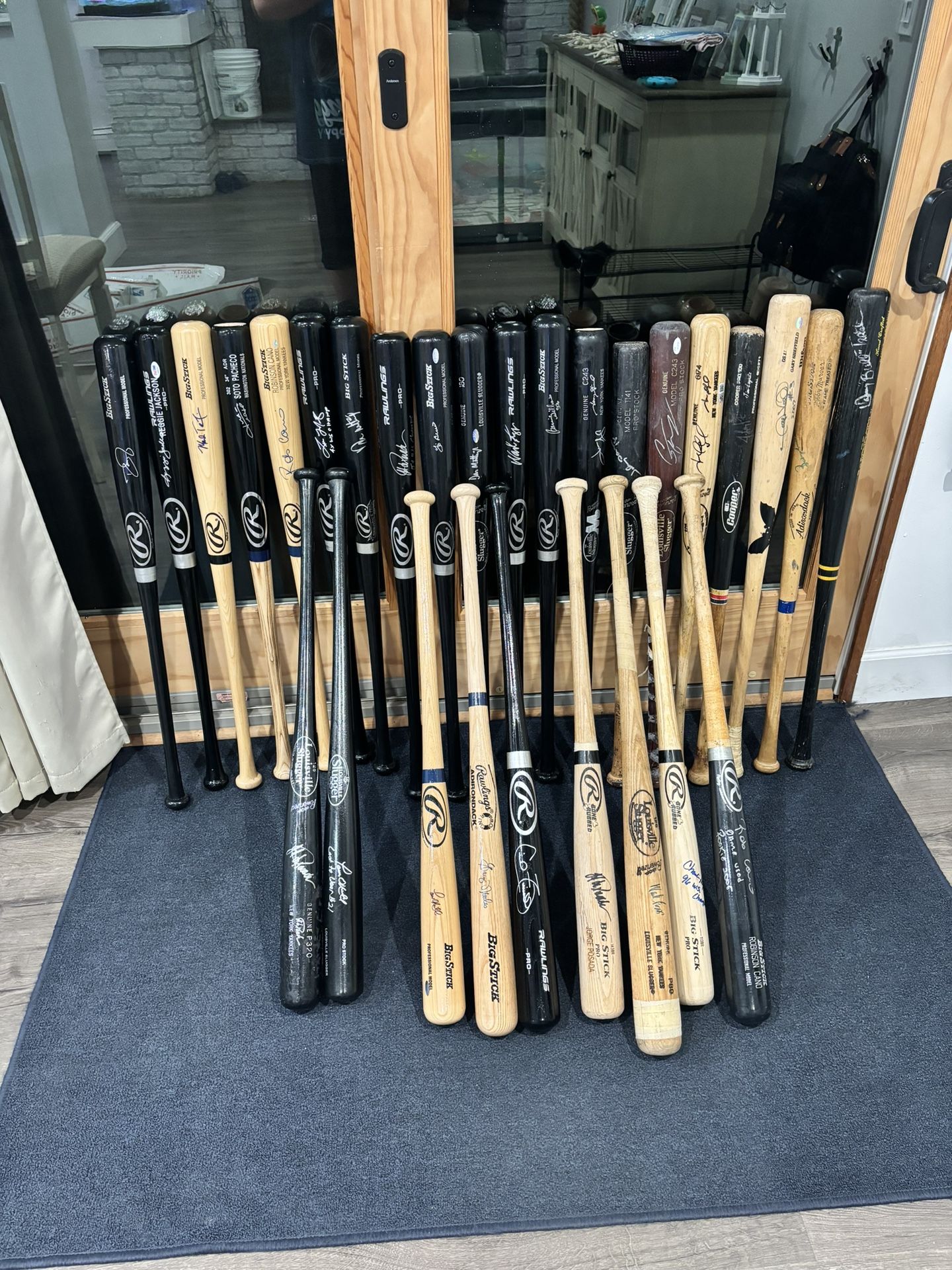 Yankees Autographed Baseball Bats