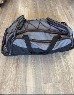 Protégé 30” Rolling Duffel Bag - Gray/Orange - $30