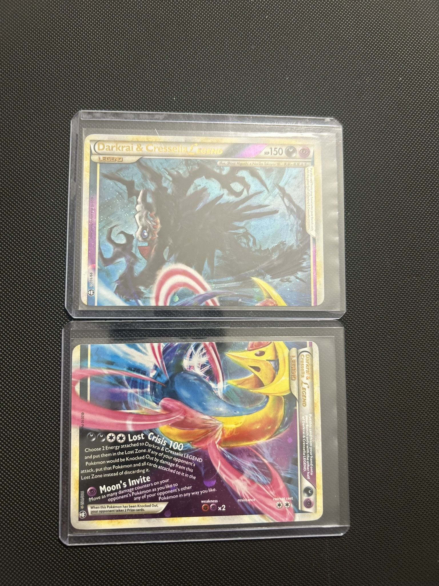 Pokemon Tcg Darkrai And Cresselia Legend Card