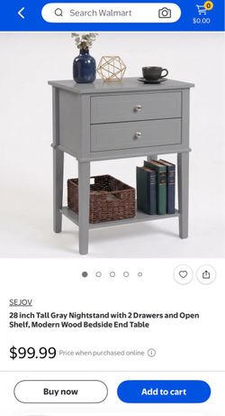 Painted wooden side table
