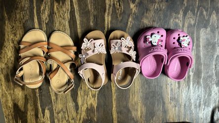 Girls sandals and crocs