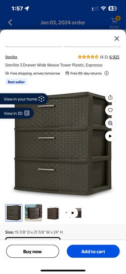 3 Drawer Dresser