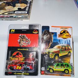 Jurassic Park Diecast Lot – Stock Car + Matchbox Explorer