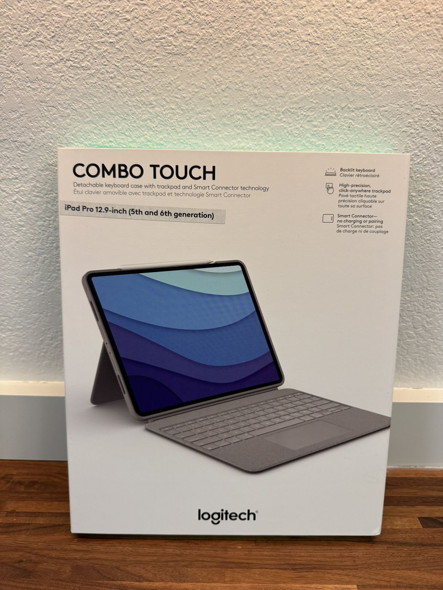 Logitech Combo Touch Keyboard Case for 12.9" Apple iPad Pro 5th Gen. - Sand