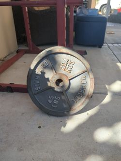 CAP Gray Olympic Barbell Cast Iron Weight Plate