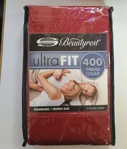 New Set (2) Beautyrest Queen Pillowcases 