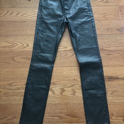 Black Leather Ksubi Pants 