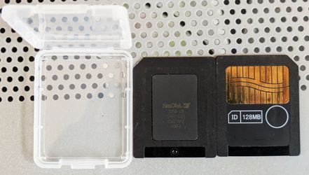 Two smart media cards, 128MB