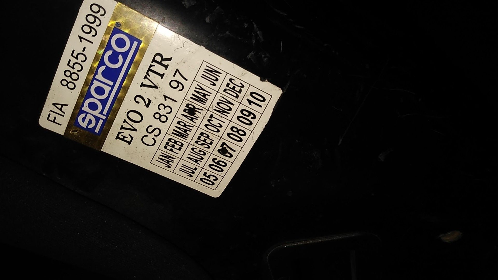Sparco racing seat