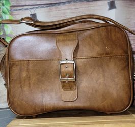 Vintage Amelia Earhart Brown Travel Bag / Weekender Luggage