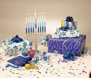 Brand New Bless This Home Bundle – Star of David Mezuzah + Hanukkah Menorah / Mezuzá + Menorá