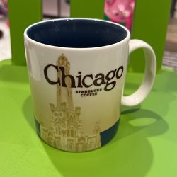 Starbucks 2012 Mug CHICAGO Skyline Water Tower 16oz Global City Icon