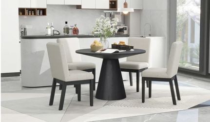 5 Pc Round Dining Set 