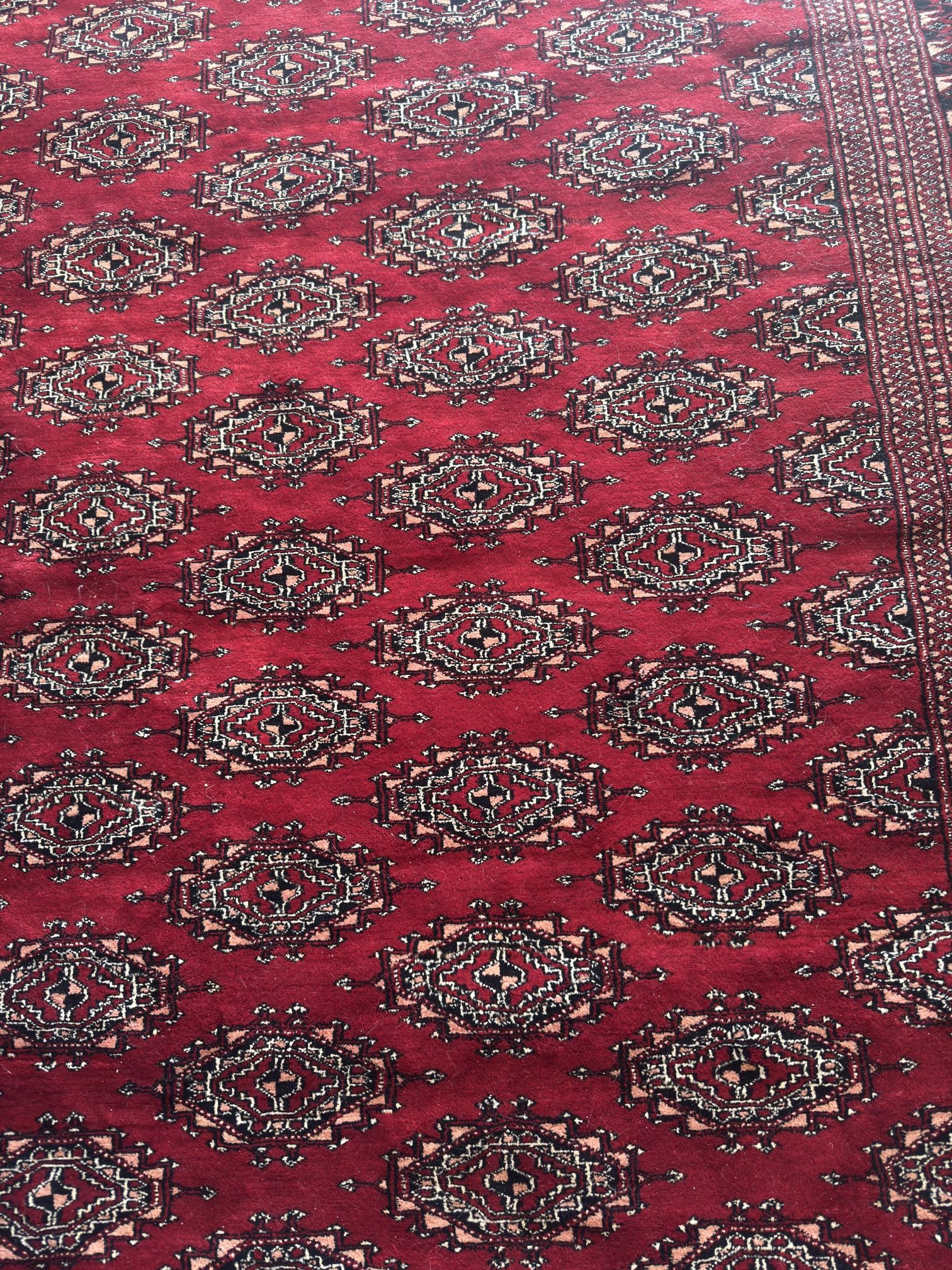 Vintage Hand Knotted PERSIAN Wool Rug 6’3” x 9’5”