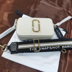 Marc Jacobs The Snapshot Crossbody Bag Cloud White