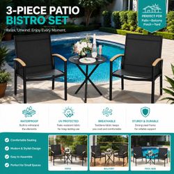 3-Piece Patio Bistro Set