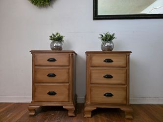 Farmhouse Solid Wood Nightstands