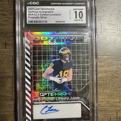 Rare Colsten Loveland Autograph Mint 10 Card