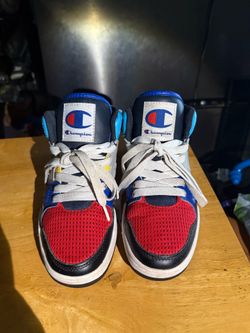 Champion Kids Colorblock Sneakers Sz 4Y