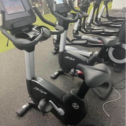 Commercial Lifefitness Upright Bikes