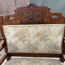 Antique Victorian Royal Throne Armchair 
