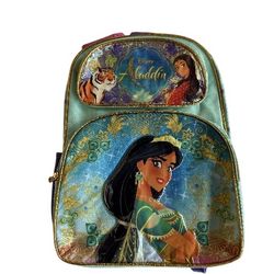 Disney Princess Jasmine Backpack -16” Disney Aladdin Backpack for Kids