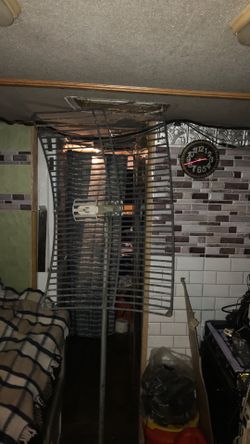 Huge UHF/VHF coaxial TV signal dish