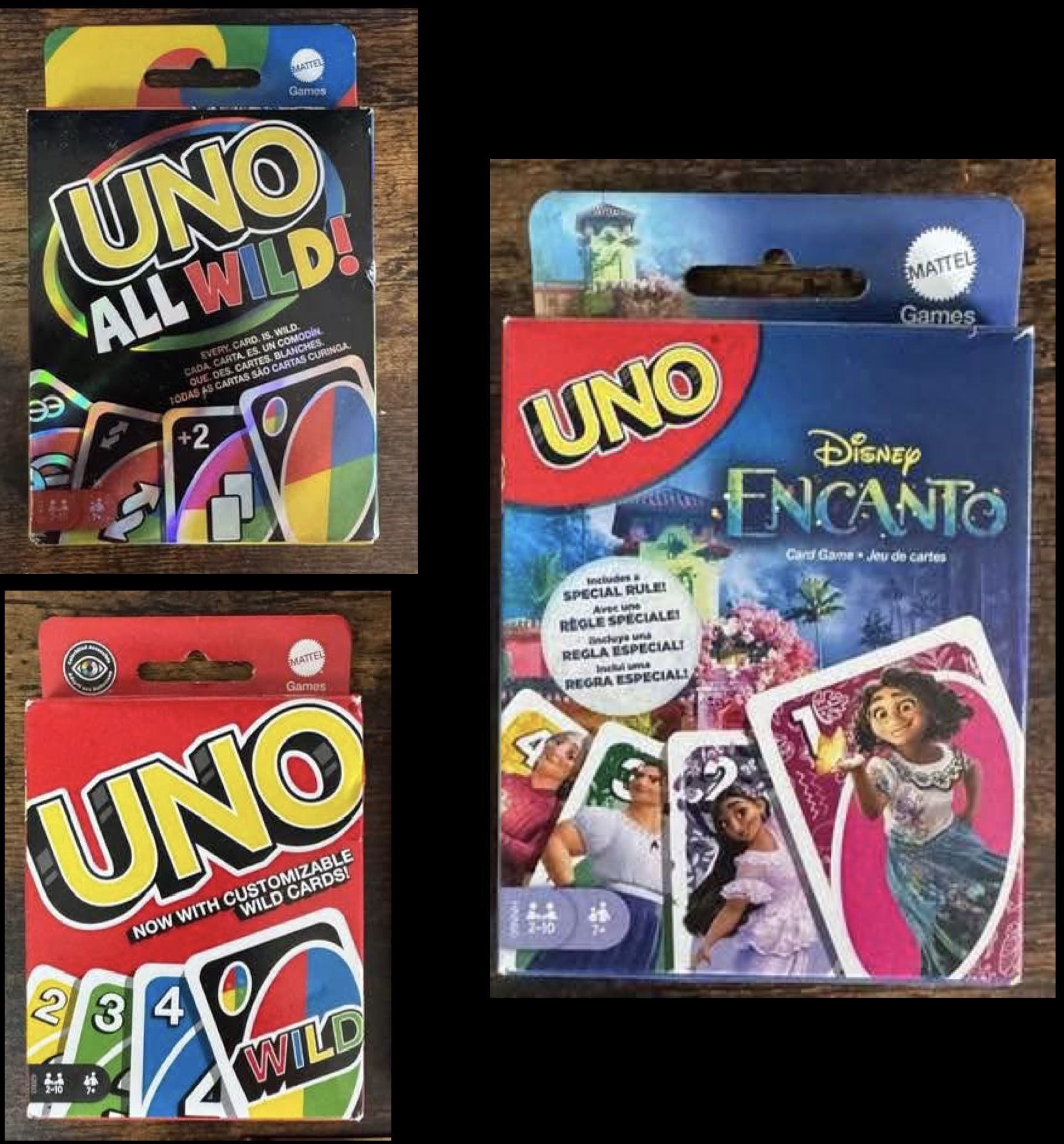 Uno Games Card Games COMPLETE just $5 each