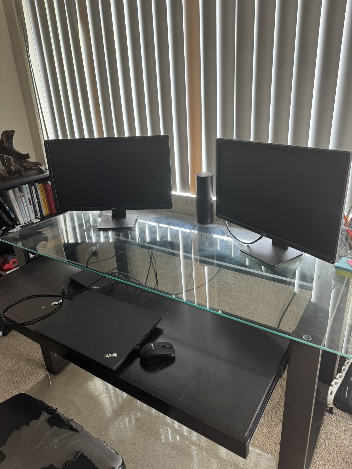 Glass Top Desk W/ Pull Out - Price Negotiable (NEED GONE!!)