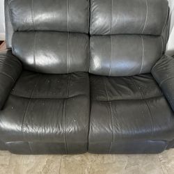 Leather Love Seat Couch