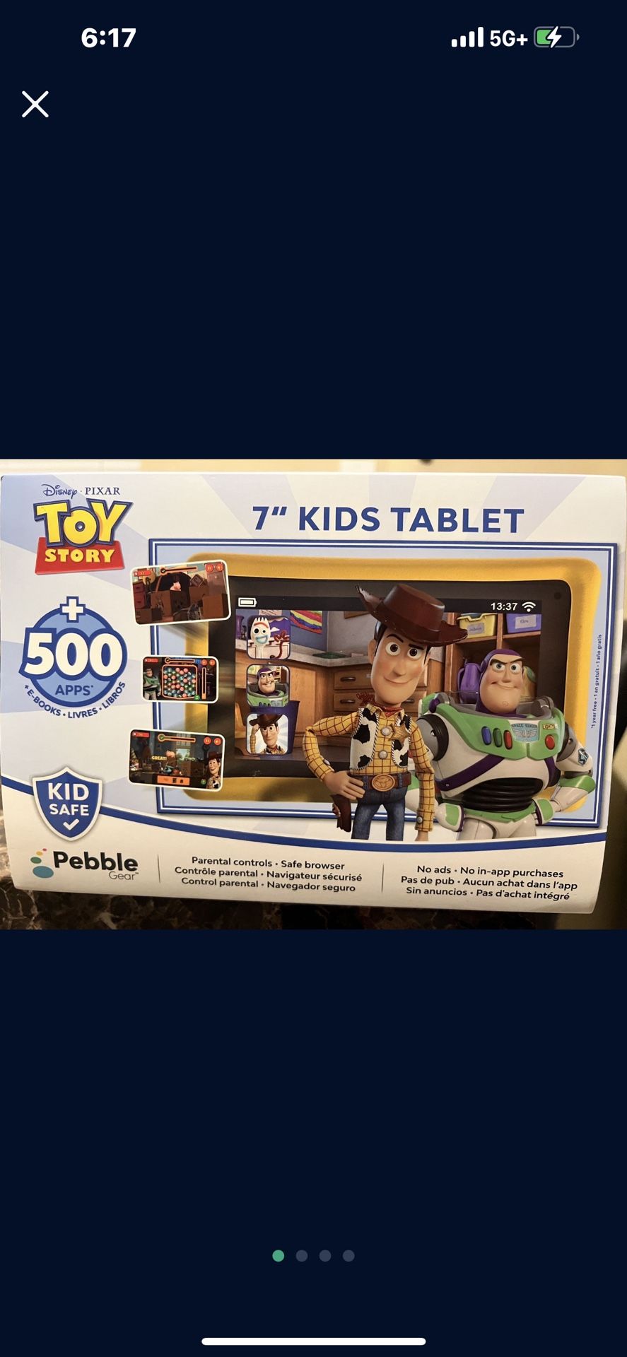 7” Toy Story Tablet Brand New