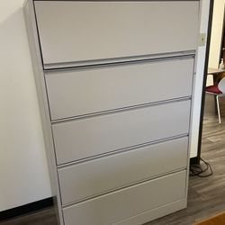 Meridian 5 Drawer File Cabinet 