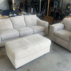 Couch, Chair, Ottoman