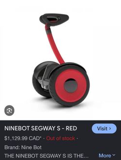 Segway ninebot hands free scooter (red)- GUC