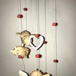 Wind Chime Ceramic When Pigs Fly