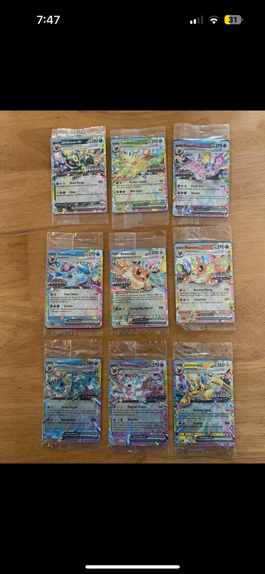 Pokémon! Prismatic Evolutions Surprise Box Promo Cards