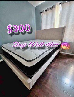 New queen bed