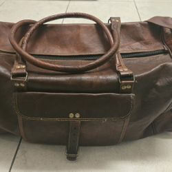 Hand Made Leather Duffle Bag