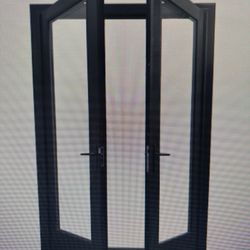 French Swing Door, New, Retrofit, Bronze 