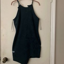 Windsor Teal Halter Bodycon Mini Dress (NWT)