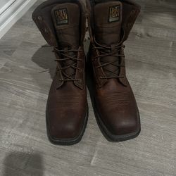 RigTek 8" Wide Square Toe Composite Toe Work Boot