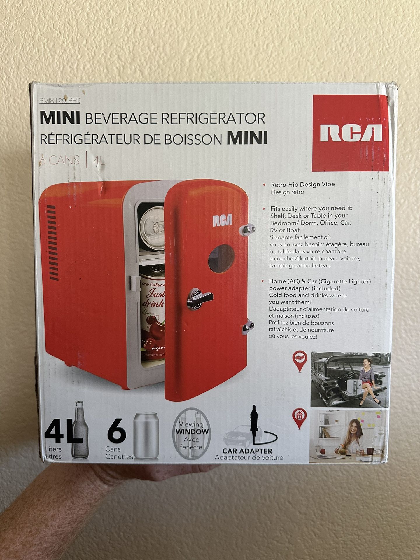 RCA Red Mini Fridge