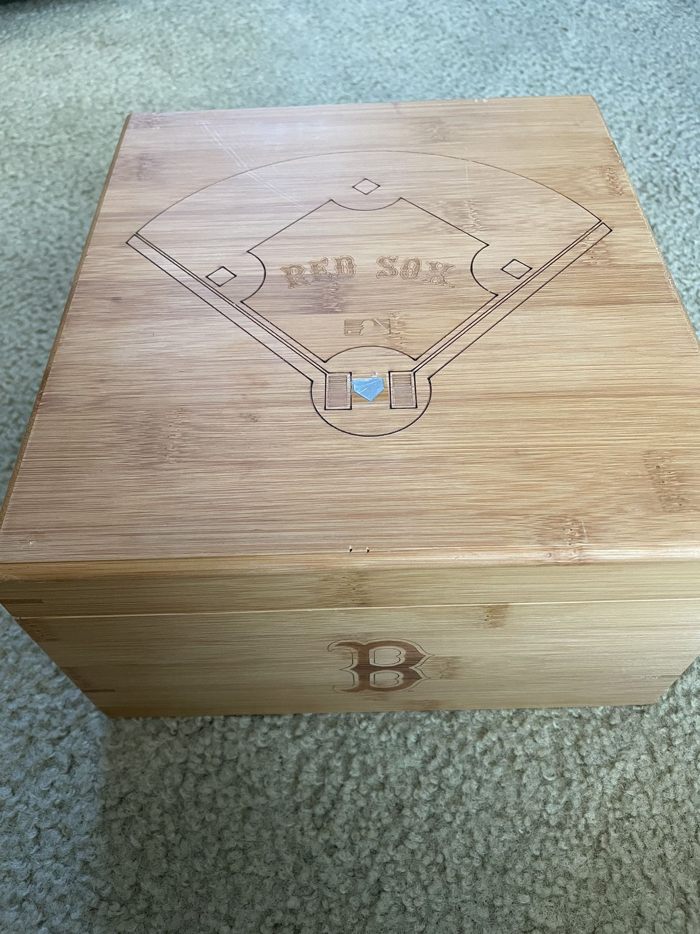 Boston Red Sox Wooden Box And Headphones