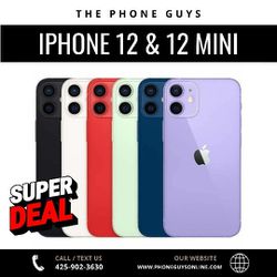 Fantastic offers on Apple iPhone 12 6.1" and Apple iPhone 12 Mini 5.4"! Secure yours with just $1 down today, and no credit check required.