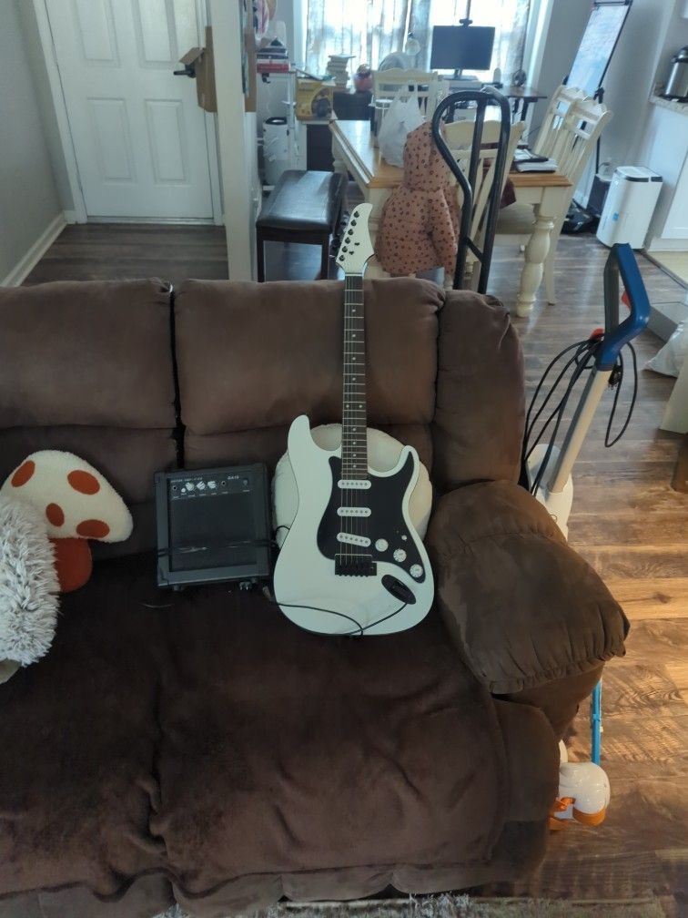 Electric Guitar with Amp
