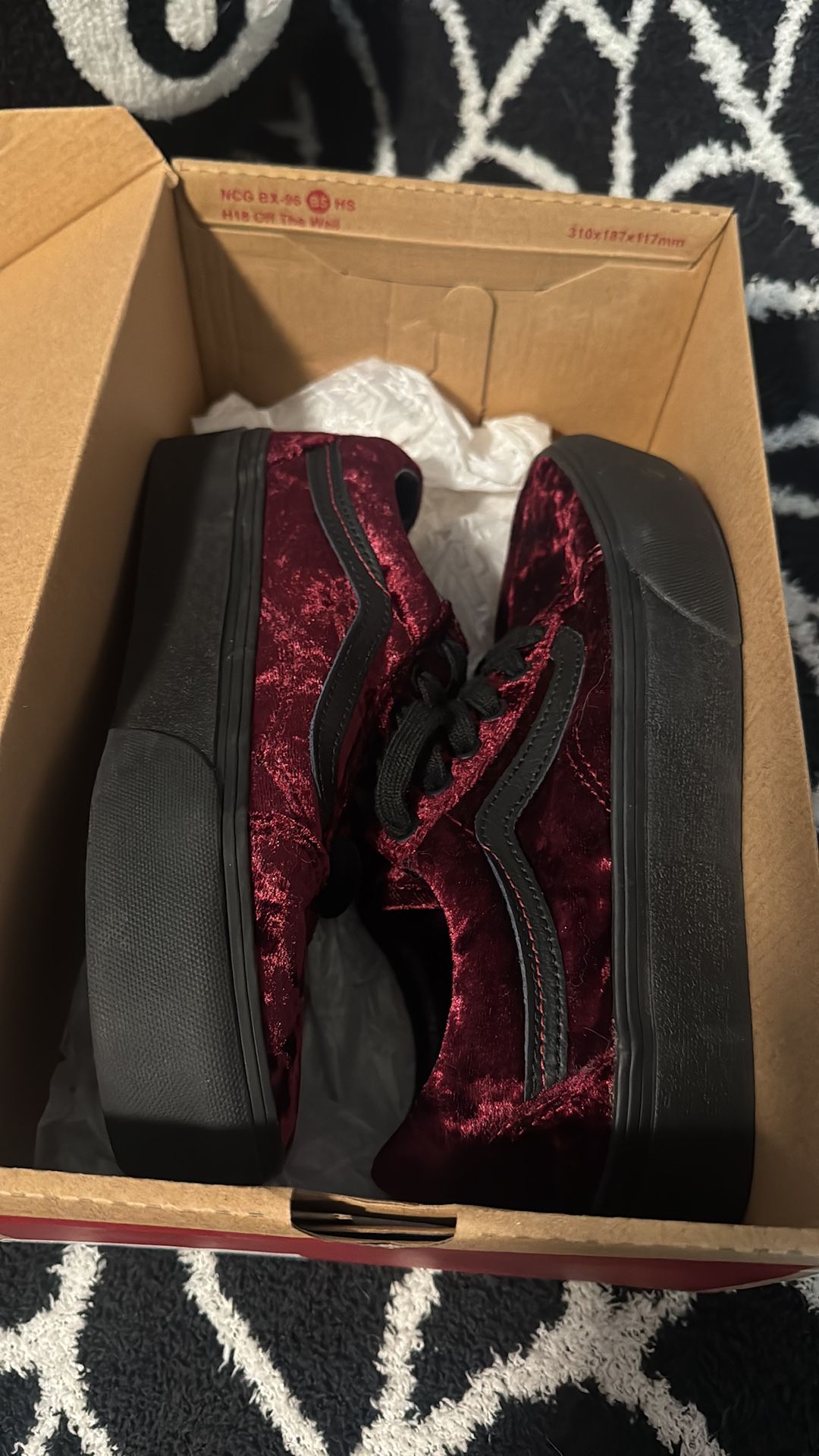 Vans platform red velvet new size 6