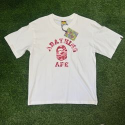 Pink camo Bape tee shirt
