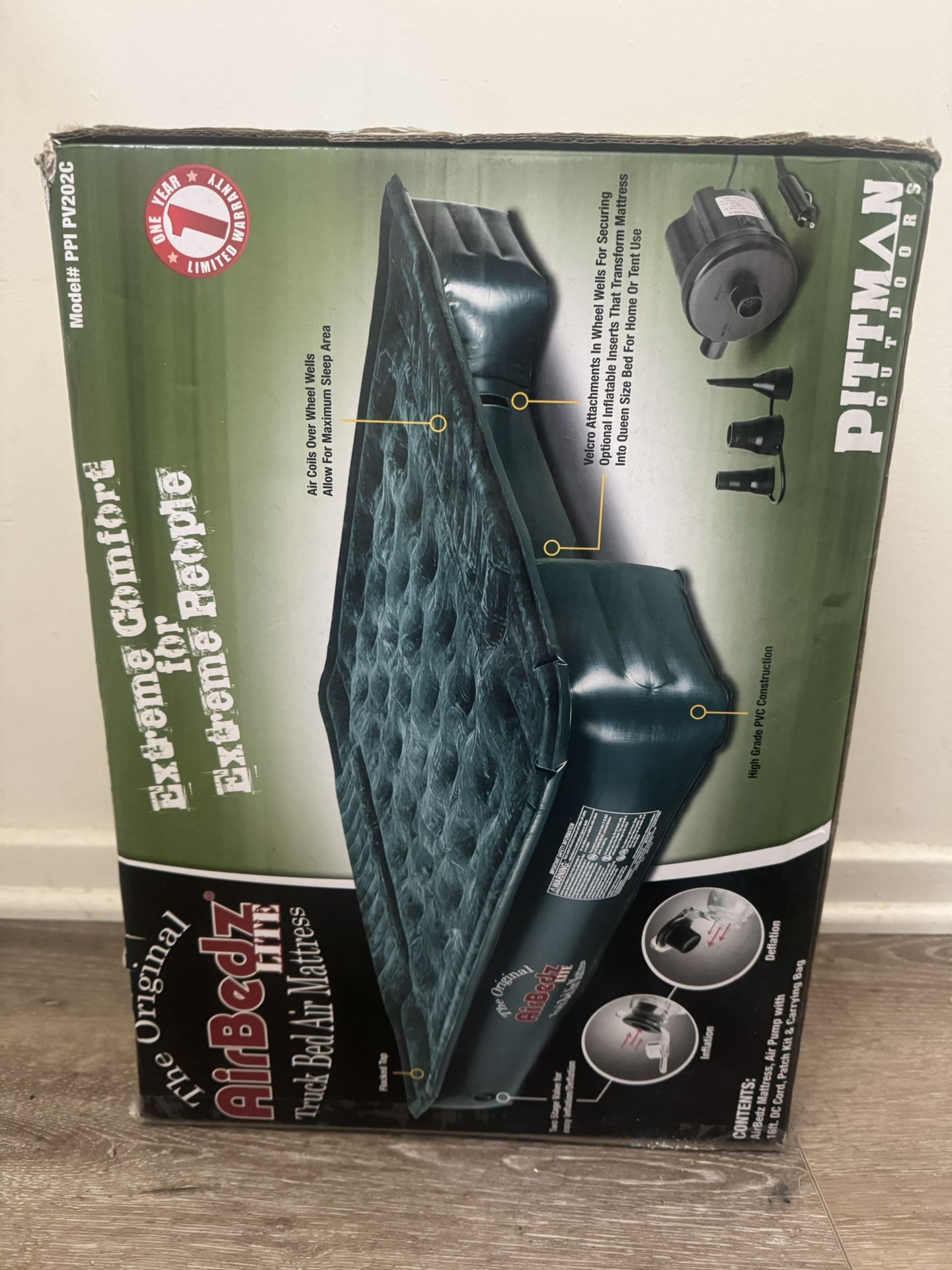 Tent And Air Mattress For Full-size Pickup